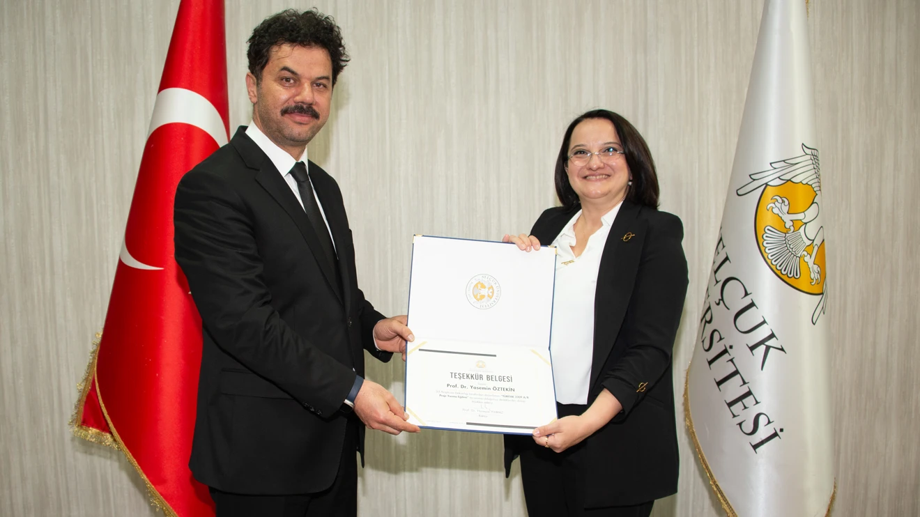 Rektör Yılmaz’dan proje eğitimlerine katkı sağlayan akademisyenlere teşekkür